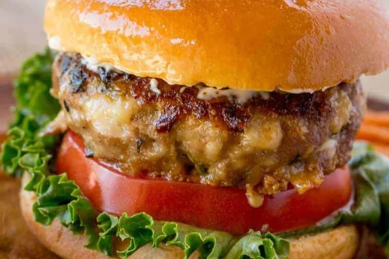 Spinach Feta Turkey Burgers