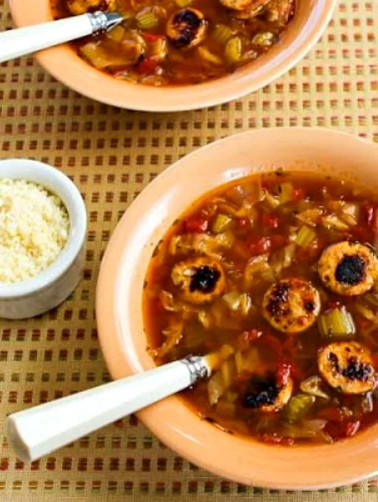 Slow Cooker Cabbage Soup with Sausage