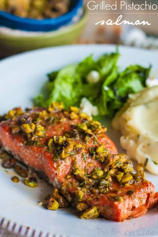 Grilled Pistachio Salmon