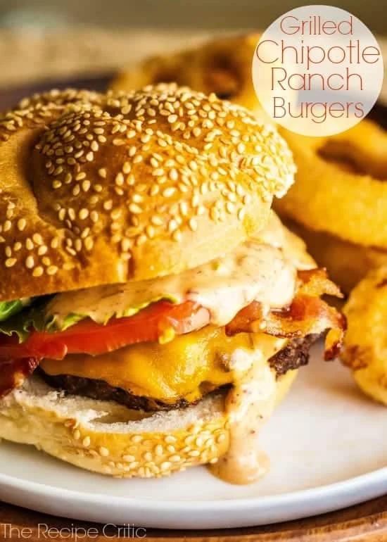 Grilled Chipotle Ranch Burgers