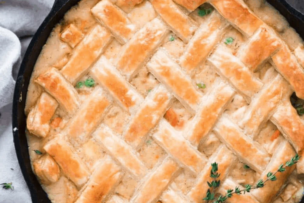 One Skillet Chicken Pot Pie