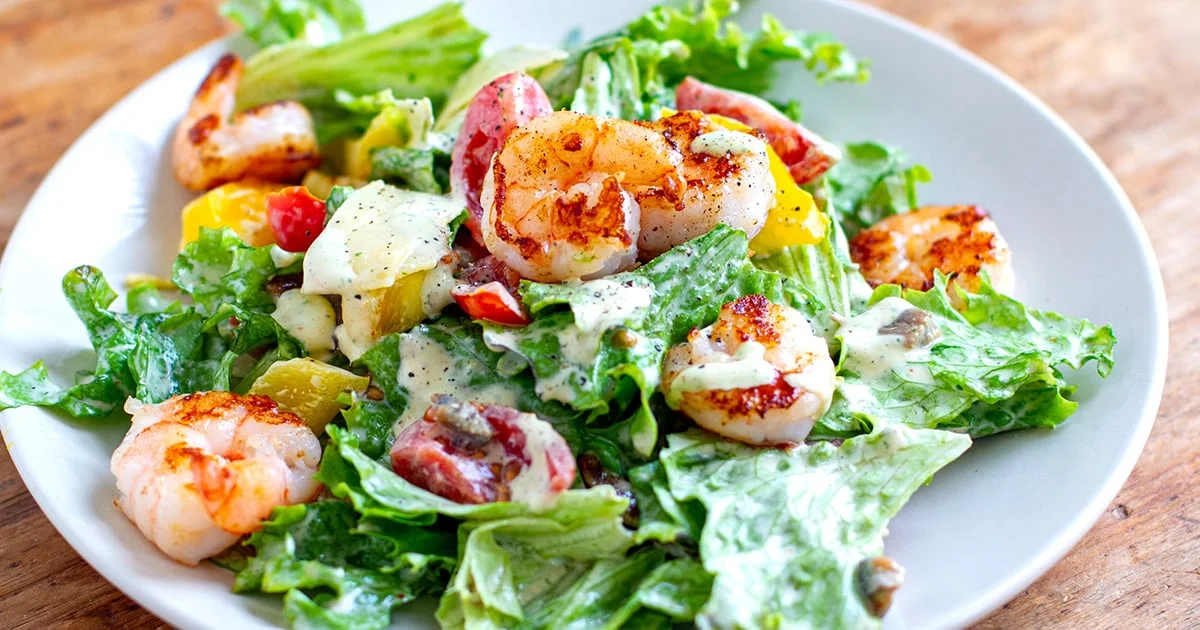 Grilled Shrimp Caesar Salad