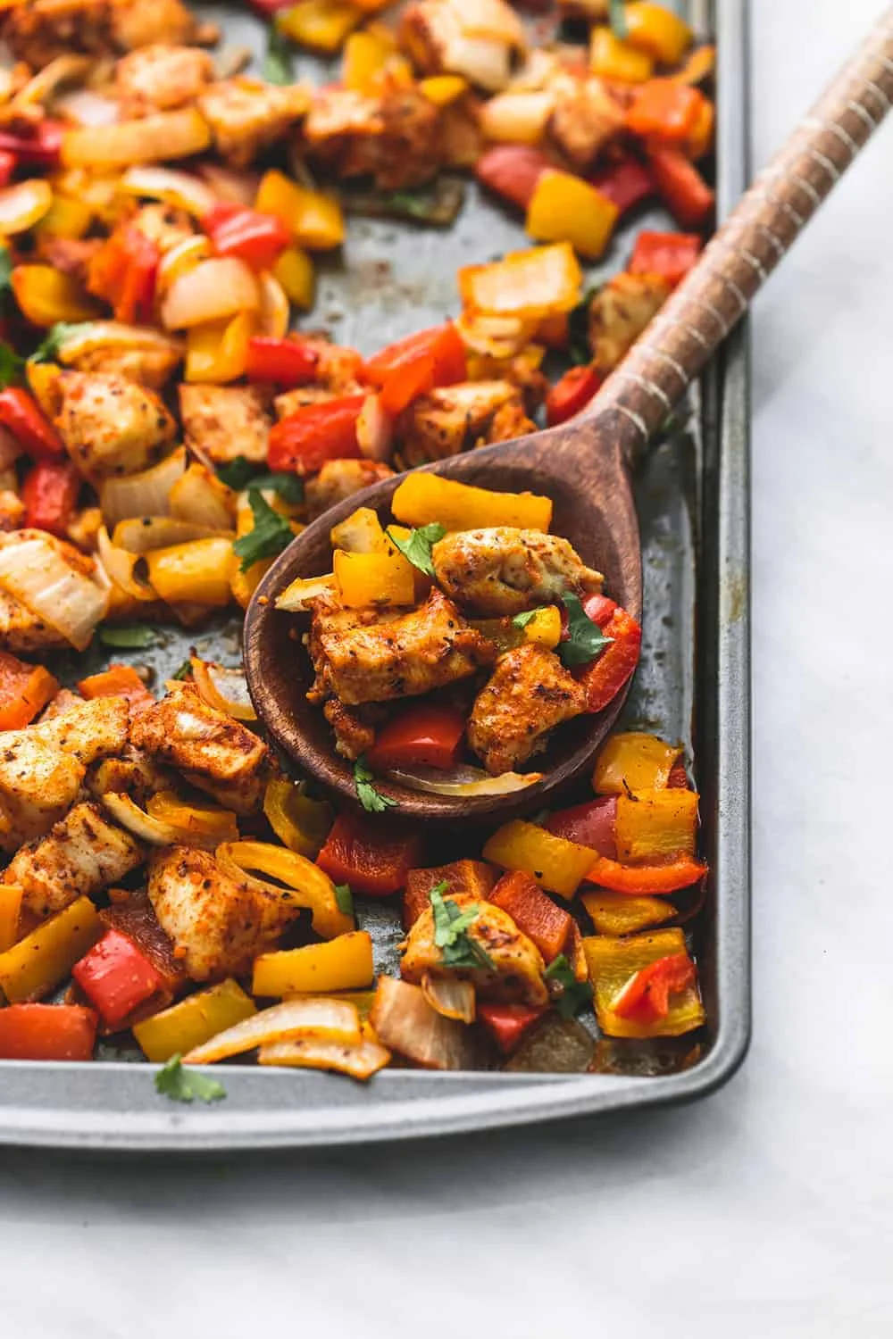One Pan Fajita Chicken and Veggies