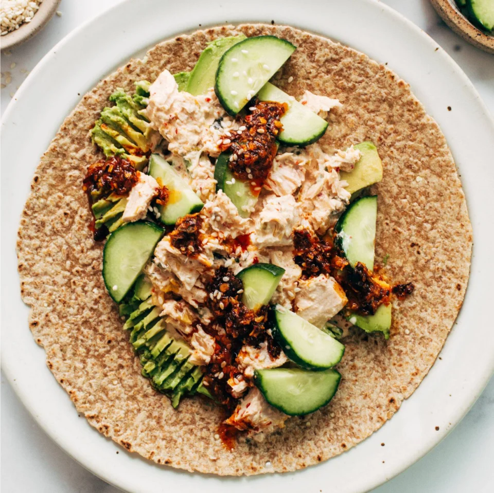 Kimchi Tuna Salad Wrap Recipe