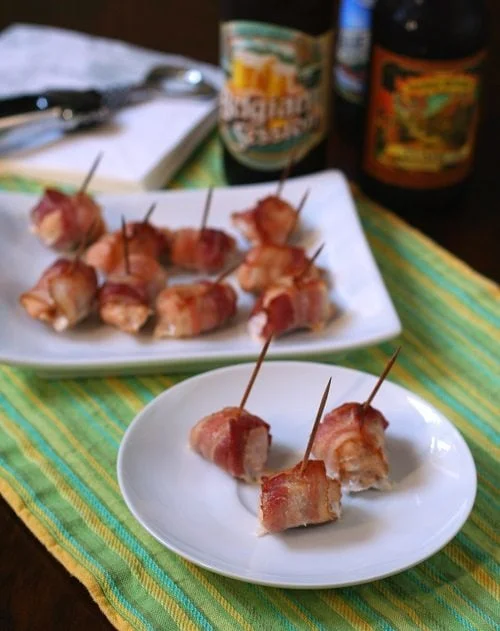 Spicy Bacon-Wrapped Chicken Bites