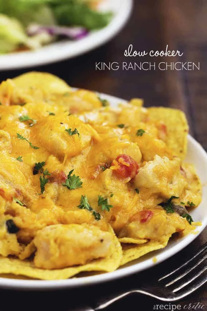 Slow Cooker King Ranch Chicken