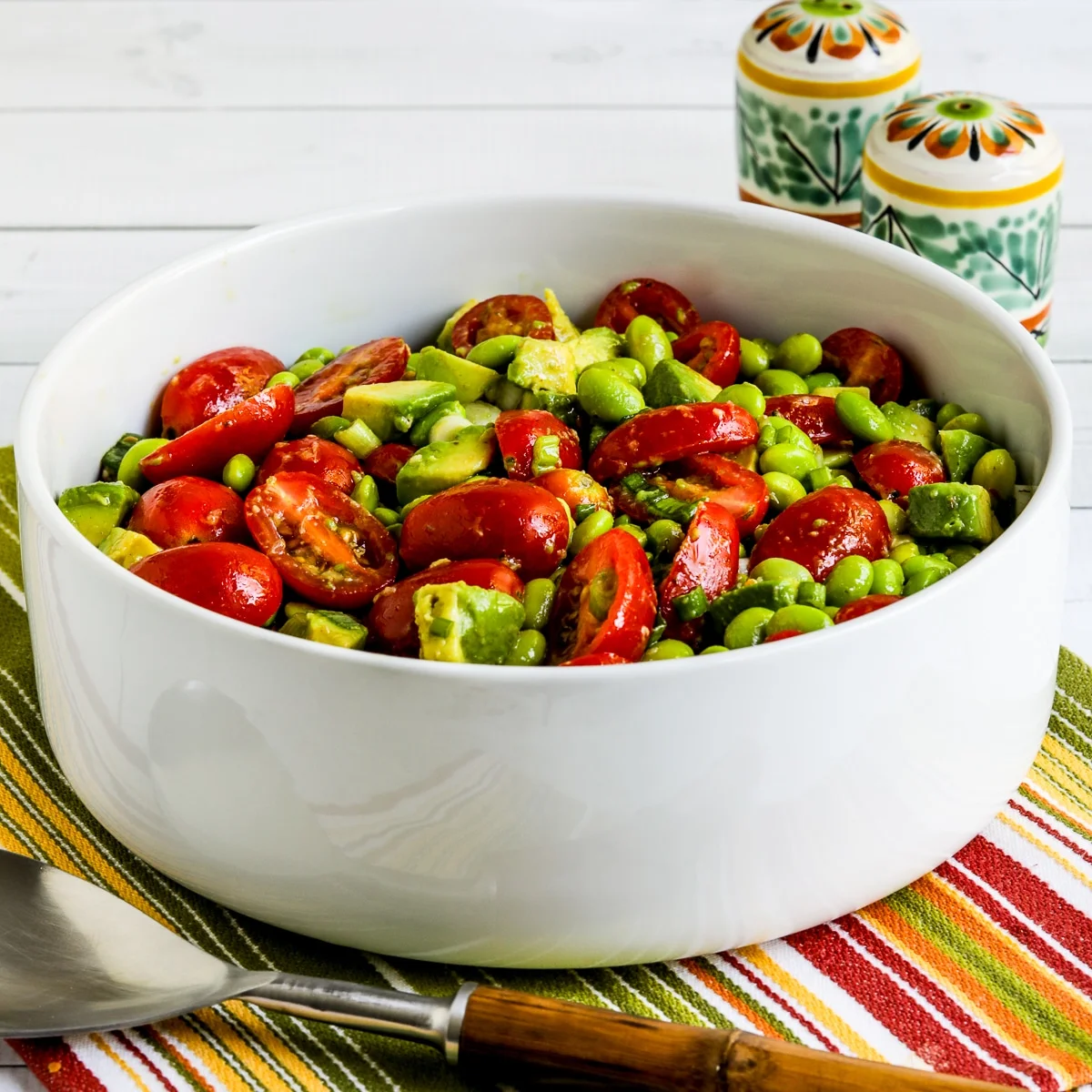 Tomato Avocado Salad with Edamame